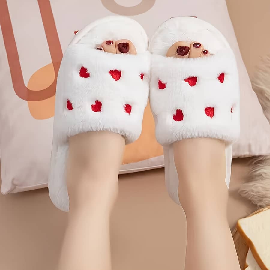 Pattern Slippers, Casual Open Toe Plush Shoes, Comfortable Indoor Home Slippers Clothing, Shoes & Jewelry Shop Online at Dubai Trades 2