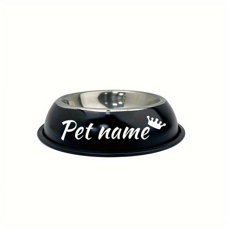 Personalized Stainless Bowl With Non Slip Bottom, Dog Bowl For Small Medium & Large Dogs, Custom Dog Feeding Bowl For Food & Water Basic Bowls Shop Online at Dubai Trades 2