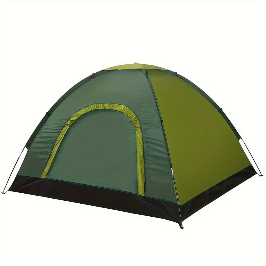 Portable 4-person Outdoor Tent: Spring, Summer, And Fall Seasons, Suitable 14+, Zipped Closure, Glass Fiber Frame, Polyester Fabric Camping & Hiking Shop Online at Dubai Trades 2