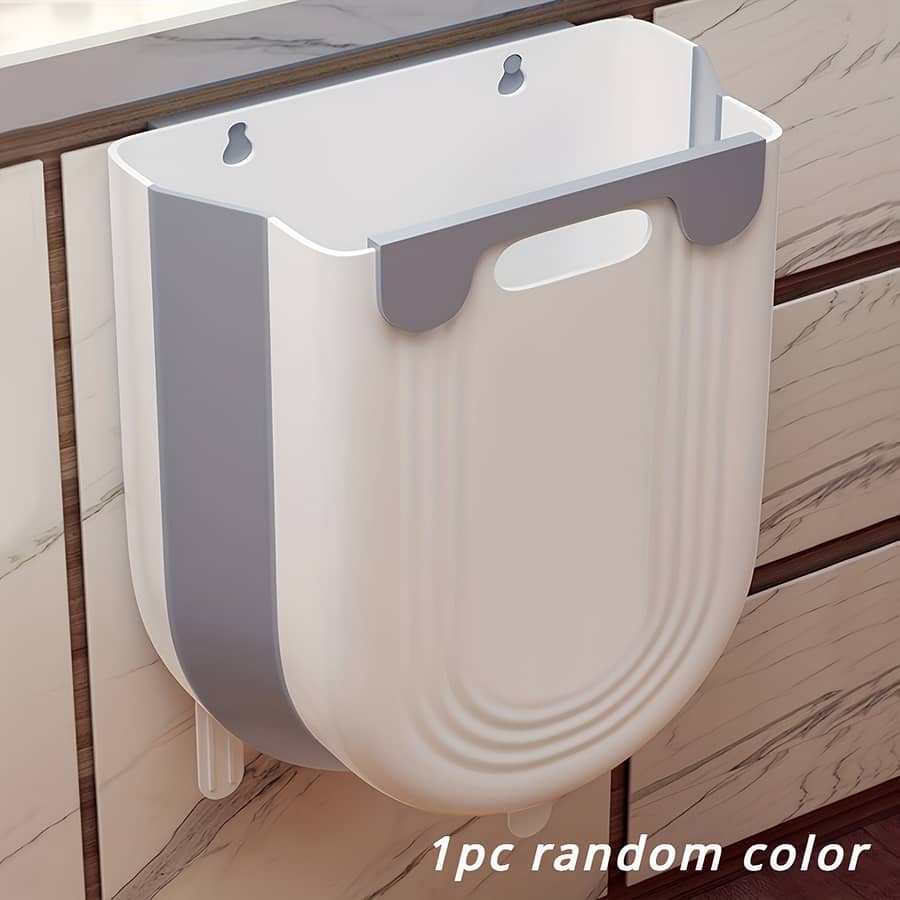 Portable And Compact Folding Household Trash Can – Plastic Trash Can, Square – Portable Trash Can For Home, Car, Bedroom, Bathroom Health & Household Shop Online at Dubai Trades 2