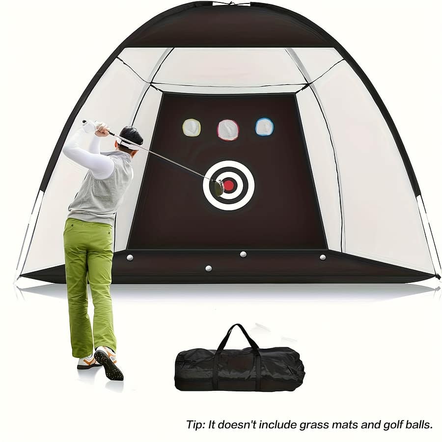 Practice Net With Ball Bag – Backyard Swing Training & Gift For Men And Golfers Golf Shop Online at Dubai Trades 2