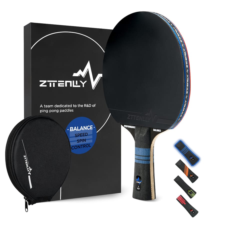 Professional Pong Paddle With Carbon Technology – 7-ply Blade, & Thick Protective Case | Ideal For Training & Competitive Play Leisure Sports & Game Room Shop Online at Dubai Trades 2
