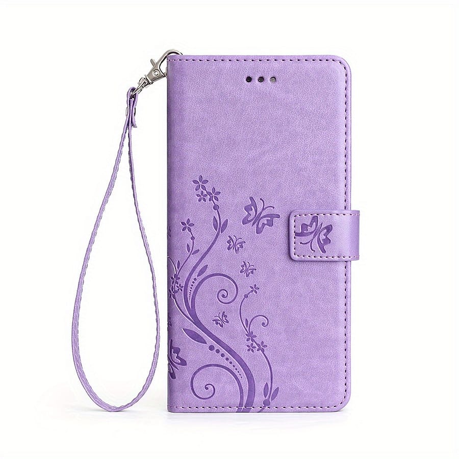 Purple Pattern Protective Phone Case For Galaxy A15 4g A15 5g With Card Slots Bumpers Shop Online at Dubai Trades 2