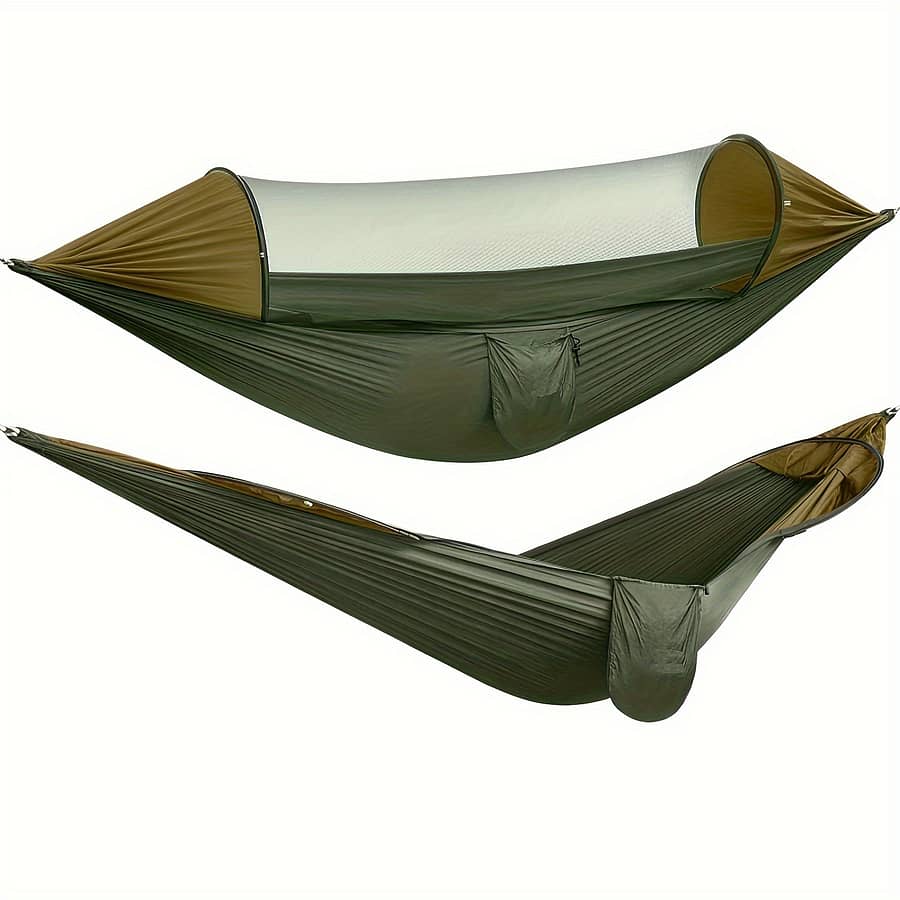 Quick- Nylon Hammock With Built-in Net – Outdoor Camping, Backpacking & Hiking Hammocks Shop Online at Dubai Trades 2