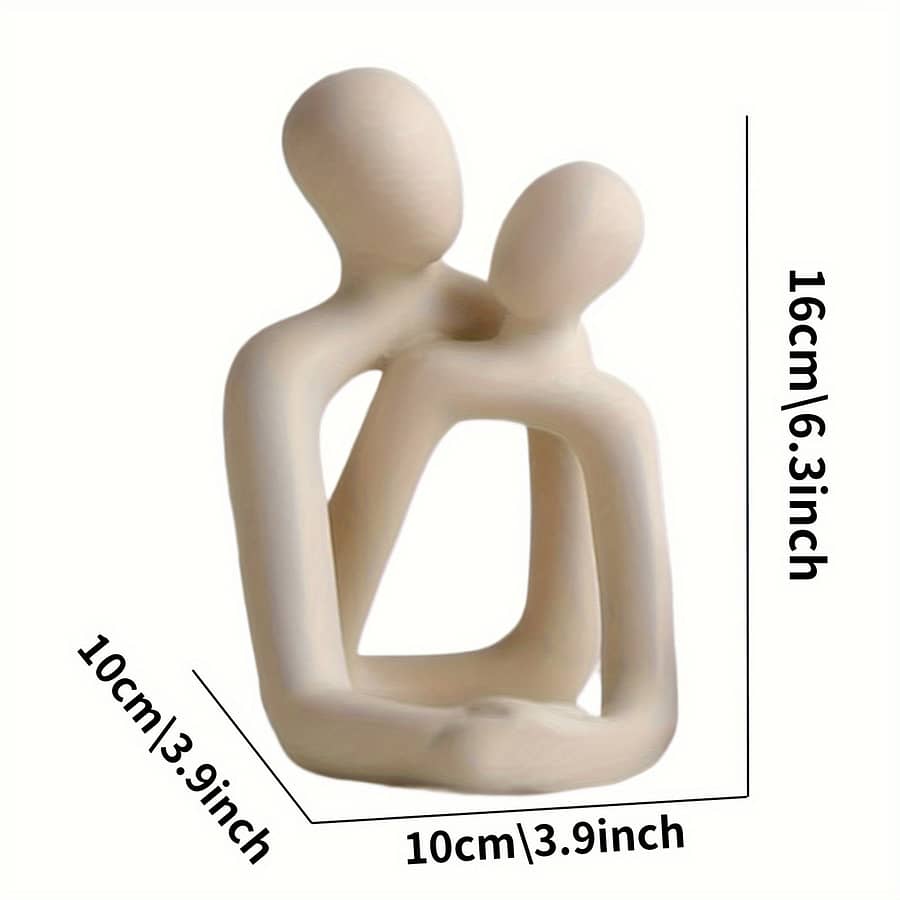 Romantic Couple Statue Sculpture – Modern Resin Art For Decor, Living Room, Bedroom, And Desk – Ideal Anniversary Or Valentine’s Gift, Statues For Home Decor, Room Decor Collectible Figurines Shop Online at Dubai Trades 2