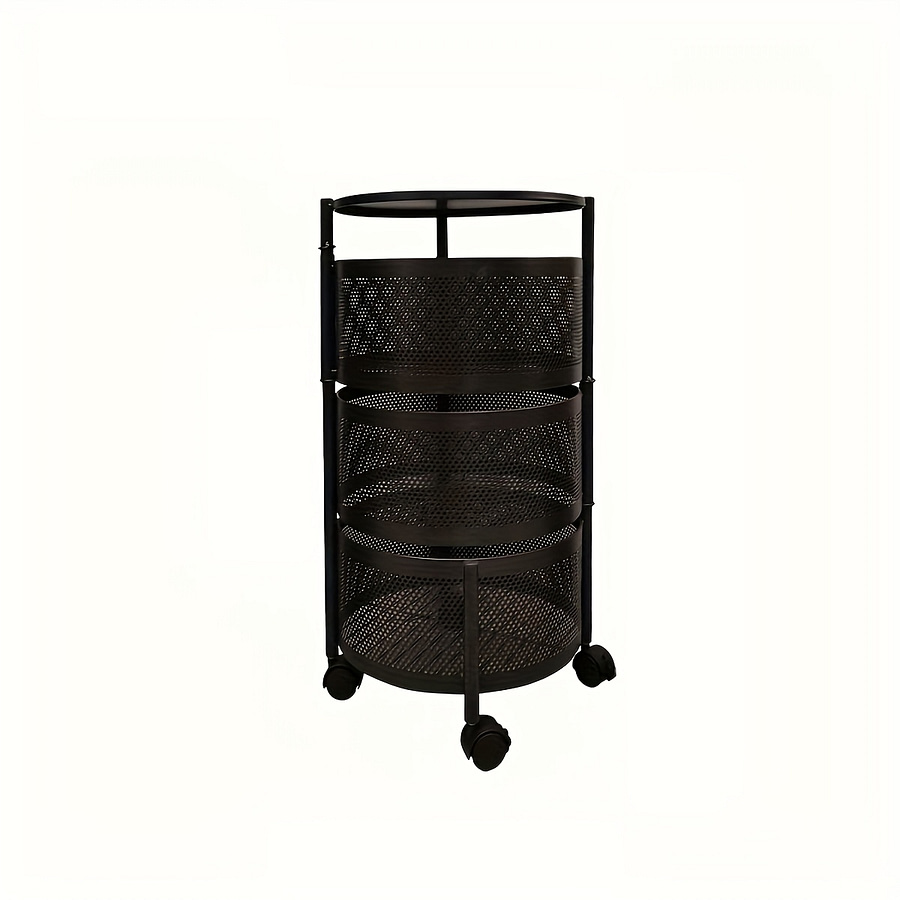 Rotating Storage Rack With Drawers – Round Metal Organizer Tower With Rolling Wheels For Home, Office & Dorm, Utility Racks Home & Kitchen Shop Online at Dubai Trades 2
