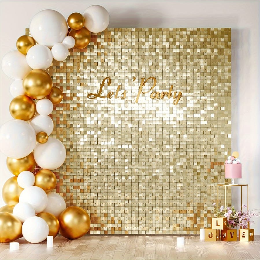 Shimmer Backdrop Panels Shimmer Wall Backdrop For Christmas Party Wedding Birthday Engagement Parties Anniversary Decoration, Easter Room Decor Backgrounds Shop Online at Dubai Trades 2