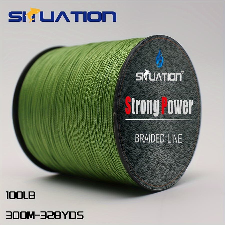 Siiuation 500m/1640ft Super Strong Pe Braided Fishing Line – 4-strand Green Braided Line, 10-80 Lb Test Weight For Smooth Long Casting, Hunting & Fishing Braided Line Shop Online at Dubai Trades 2