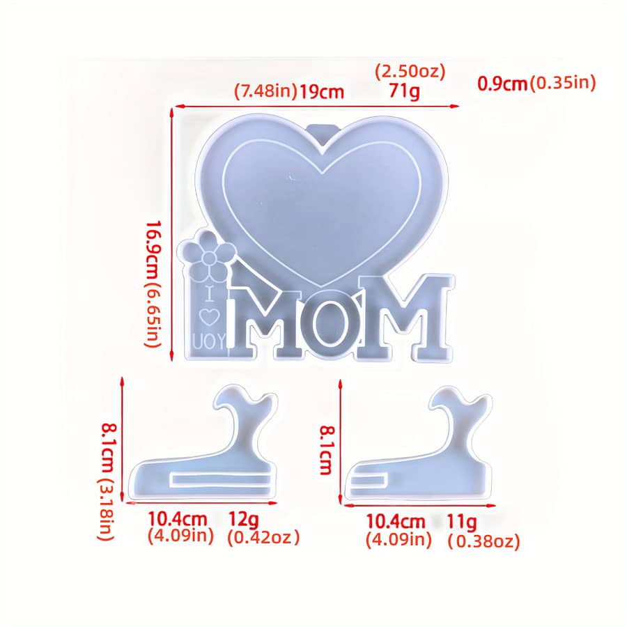 Silicone Resin Casting Molds For Diy Photo Frame Decoration, Irregular Shape Mom Love Frame For Mother’s Day Gifts – Craft Making Supplies Arts, Crafts & Sewing Shop Online at Dubai Trades 2