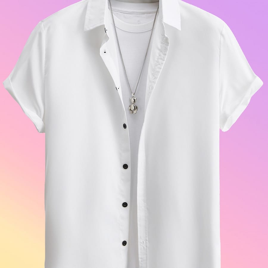 Solid Color Men’s Short Sleeve Lapel Shirt, Men’s Casual Summer Outdoor Shirt For Beach Vacation Casual Button-Down Shirts Shop Online at Dubai Trades 2