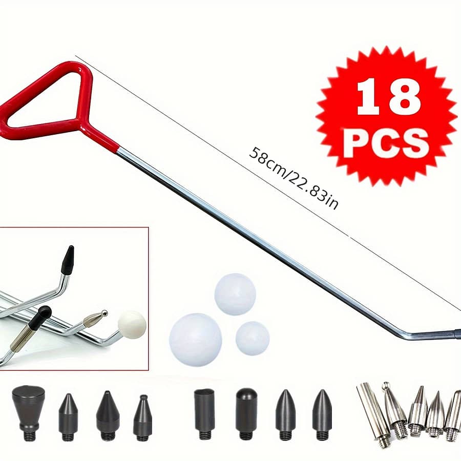 Stainless Dent Repair Kit – Easy-to-use Push Rods & Hooks For Body Dent And Hail Damage Removal, No Power Needed Automotive Shop Online at Dubai Trades 2