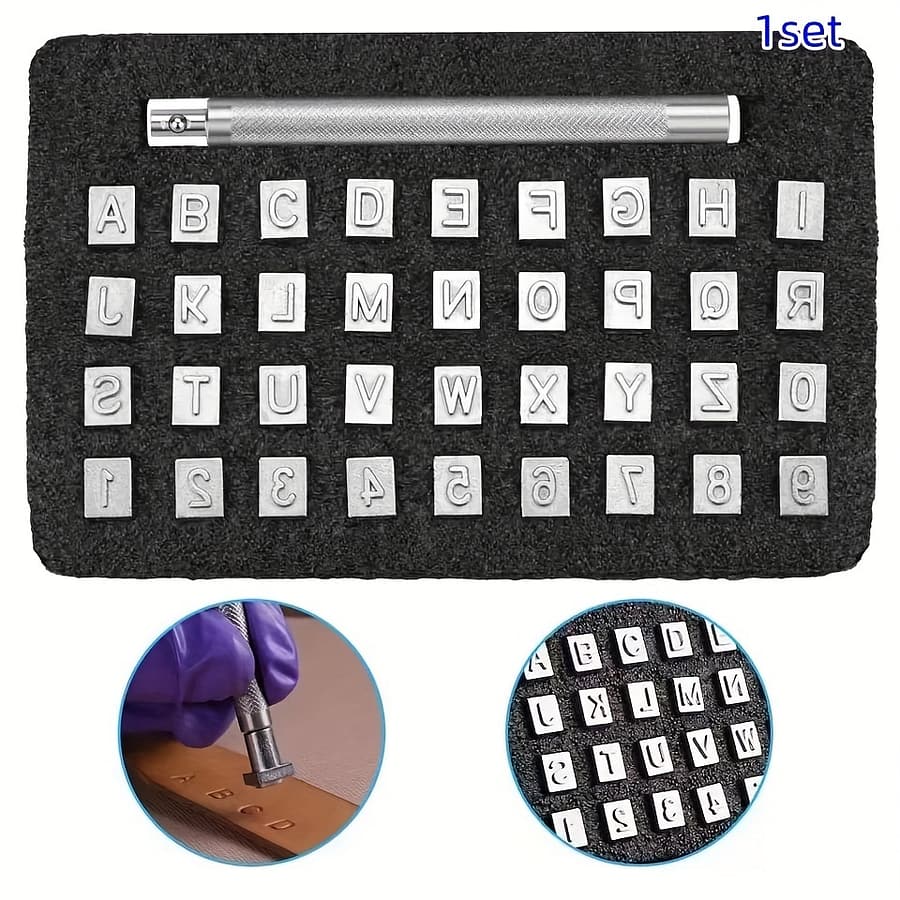 Stamping Kit Stamp Set Letter Number Tools Diy Making Tools, Stamp Tools Leathercrafts Arts, Crafts & Sewing Shop Online at Dubai Trades 2