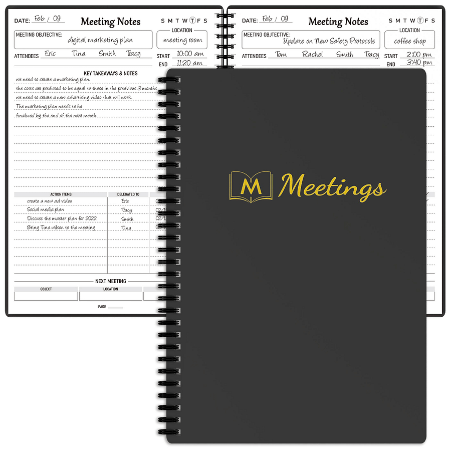 Stay Organized & On Track: 140-page B5 Meeting Notebook For Action Items, Project Planning & Office/business Meeting Notes! Notebooks & Writing Pads Shop Online at Dubai Trades 2