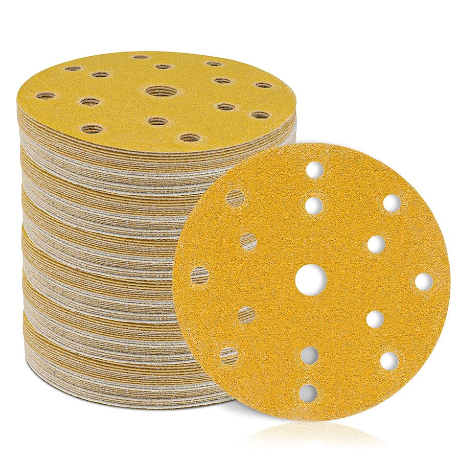 Stebruam 150mm Sanding Discs, Hook And Loop 60/80/120/180/400 Grits 15 Hole 6inch Round Sanding Discs Pads For Random Orbital Sander Pads And All Oscillating Tools Abrasive & Finishing Products Shop Online at Dubai Trades 2