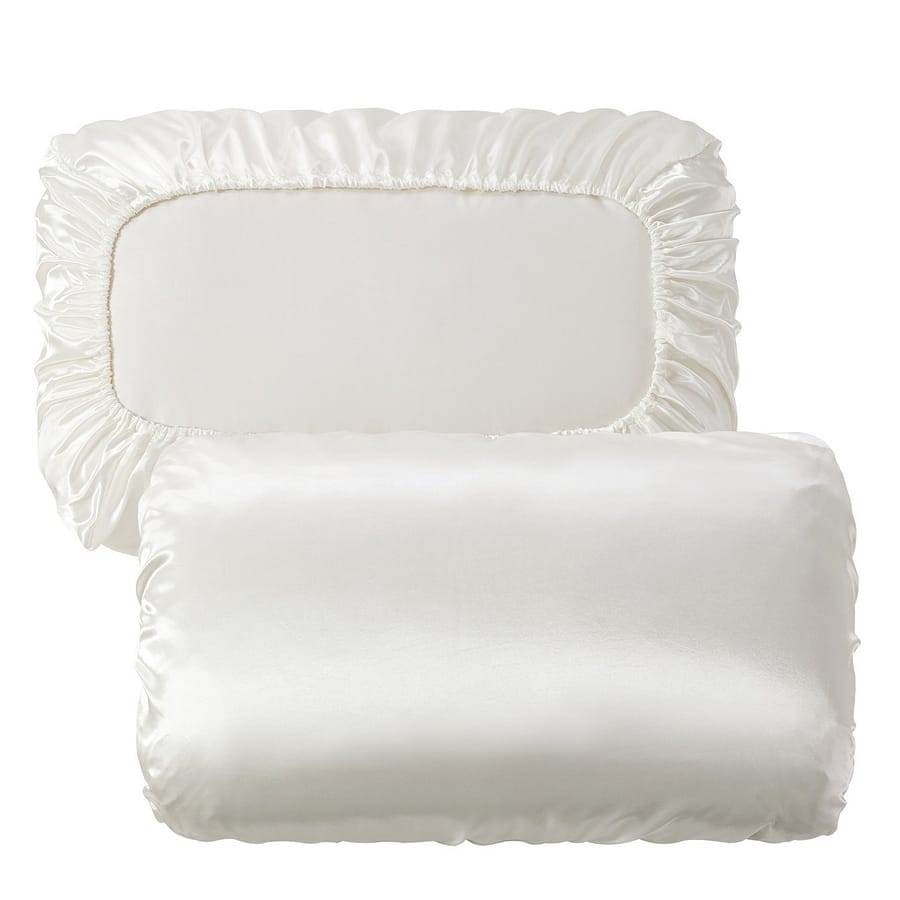 2pcs Soft And Breathable Satin Pillowcase With Elastic Cord – A Comfortable Sleep In Your Bedroom Bedding Shop Online at Dubai Trades 2