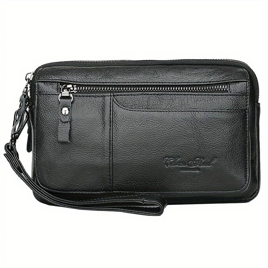 Business Genuine Leather Men’s Clutch Casual Key Bag Clothing, Shoes & Jewelry Shop Online at Dubai Trades 2