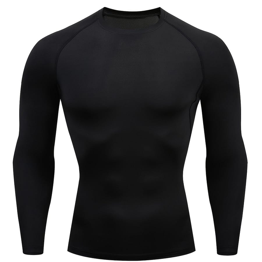 Men’s Shirts: Get With Long Sleeve Athletic Workout Tops! Base Layers & Compression Shop Online at Dubai Trades 2