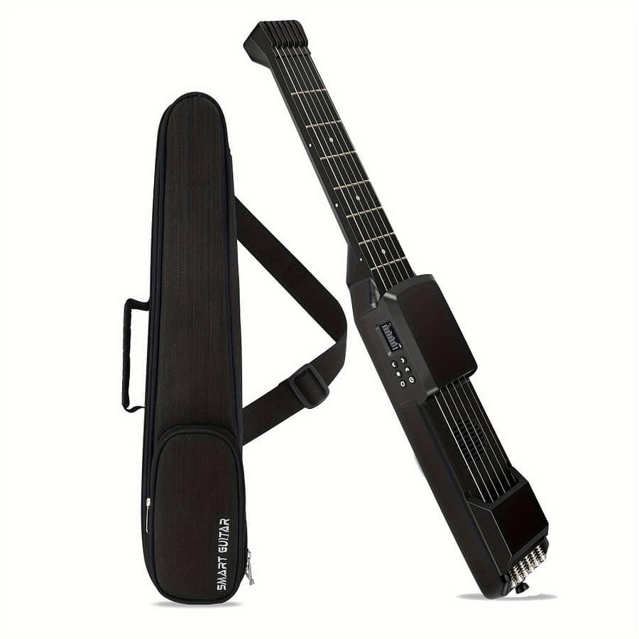 Portable Smart Acoustic Electric Guitar With Usb Charging, Standard Midi, Ai Lcd, Neck Design, Includes Strap & Bag, Ideal For Travel & Beginner Practice – Electric Guitars Shop Online at Dubai Trades 2