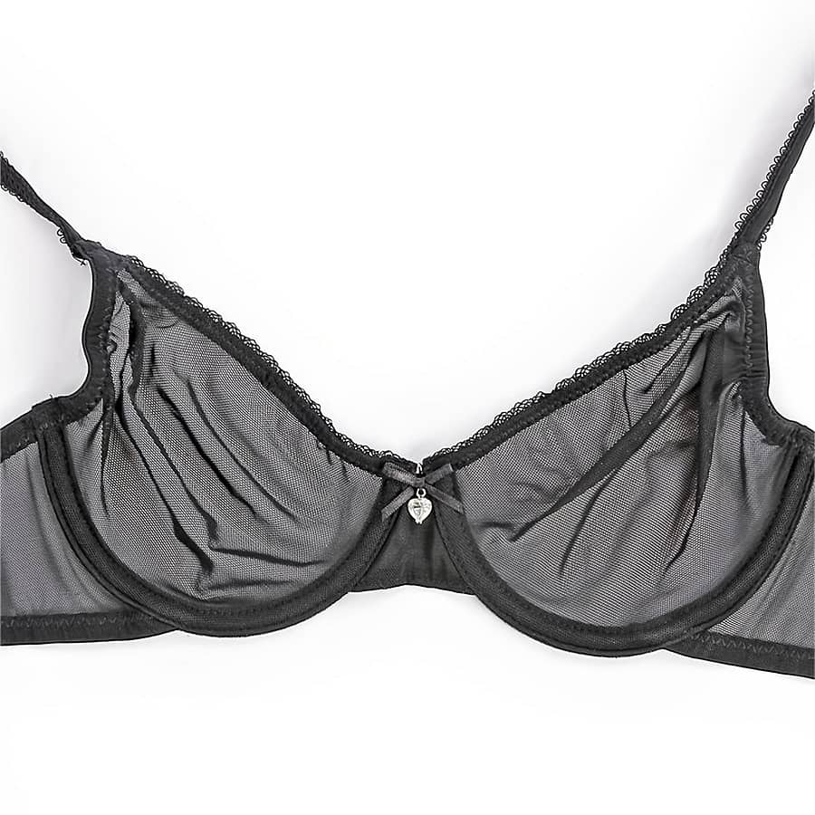 Women’s Sexy Sheer Unlined Bra – Breathable Nylon & Spandex, Thin Straps, Underwire Support, White, Hand Wash Only, | Sensual Style | Smooth Fabric Bras Shop Online at Dubai Trades 2
