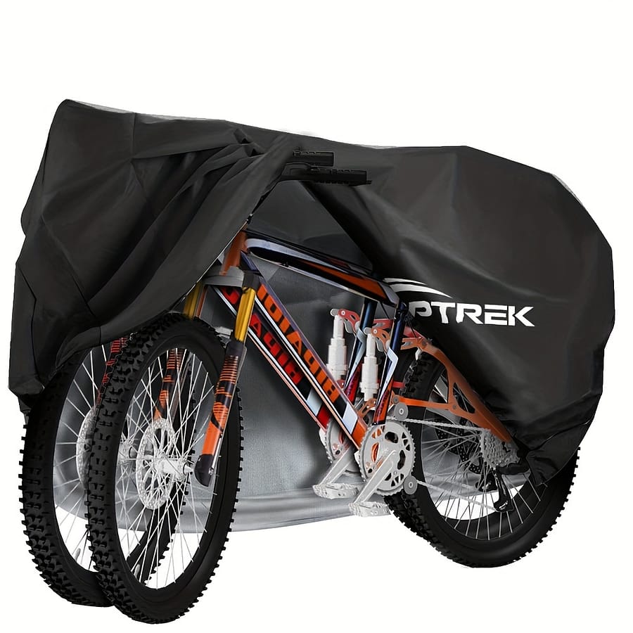 Toptrek Bike Cover, 210d Oxford Outdoor Bike Storage, Uv Protection Bicycle Cover Waterproof Membrane For 2 Bicycles Accessories Shop Online at Dubai Trades 2
