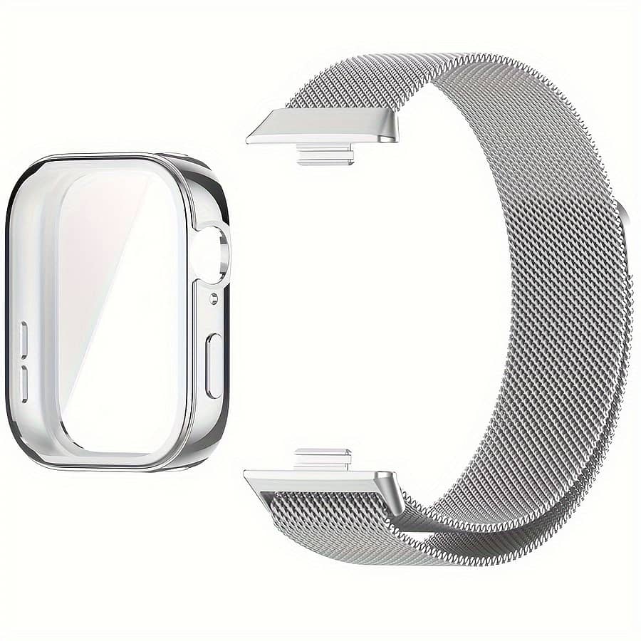 Tpu Watch Protector And Stainless Steel Metal Strap For Fit 3 Accessories Shop Online at Dubai Trades 2