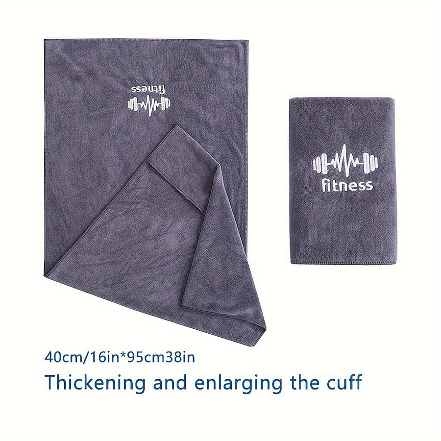 Ultra-absorbent Sports Towel For – Embroidered, Quick- Towel With Sleeve Cover, 16x38in – Fitness, Running, Outdoor Activities, Badminton, Basketball Camping & Hiking Shop Online at Dubai Trades 2