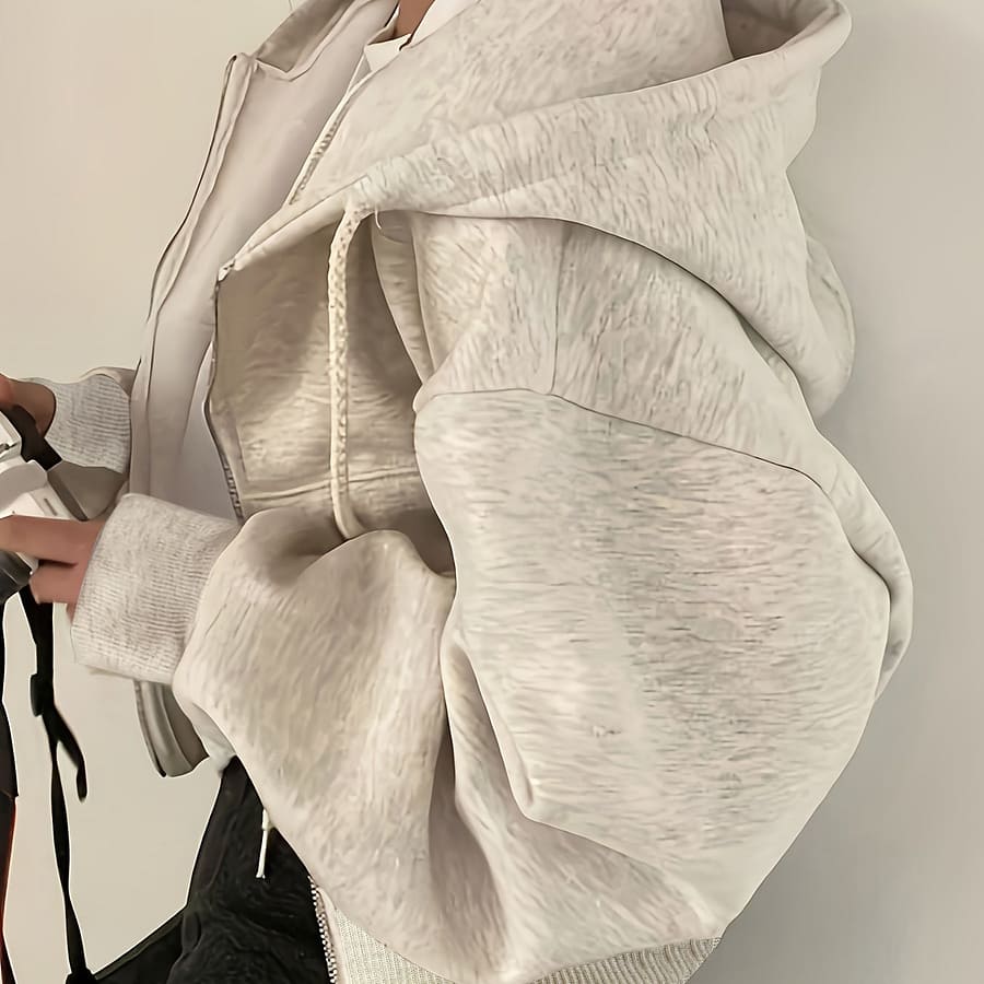 Up Drawstring Hoodie, Casual Long Sleeve Sweatshirt With Pocket, Women’s Clothing Clothing Shop Online at Dubai Trades 2