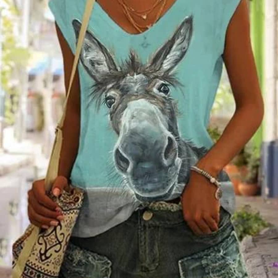 V Neck Top, Casual Sleeveless Top For , Women’s Clothing Clothing Shop Online at Dubai Trades 2