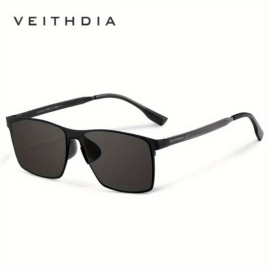 Veithdia Men’s Polarized Glasses, Minimalist Full Rim Stainless With Nylon Lens, Uv Protection, Wide Fit For Daily & Fishing – Includes Case Accessories Shop Online at Dubai Trades 2