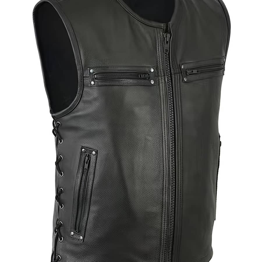 Vintage Motorcycle Vest For Men – Stylish Outwear With Clothing Shop Online at Dubai Trades 2