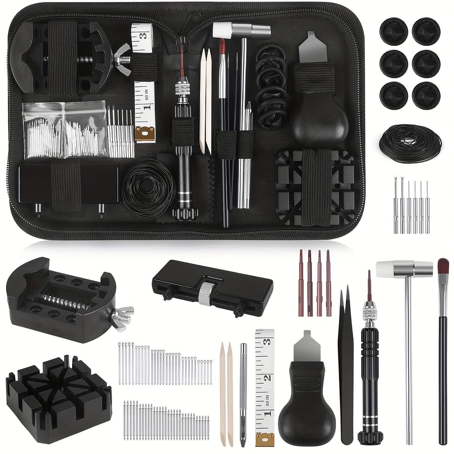 Watch Repair Kit,professional Watch Battery Replacement Tool, & Back Removal Tool,spring Bar Tool Set With Carrying Case Clothing, Shoes & Jewelry Shop Online at Dubai Trades 2