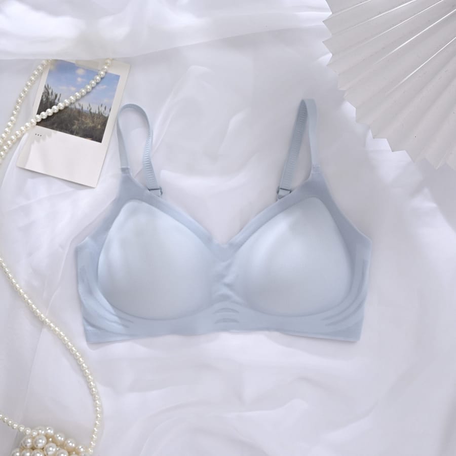 Women’ Bralette, Medium Support Polyamide & Elastane, Solid Color, Removable Padding, Knit Fabric, Comfortable Soft Gathered, Anti-sagging, Beautiful , Adult Wireless Bra Bras Shop Online at Dubai Trades 2