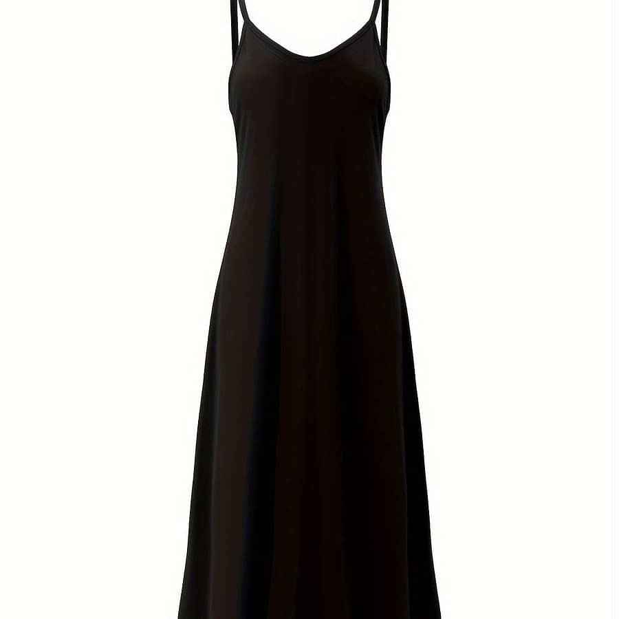 Women’ Lounge Dress, Plus Size Solid V Neck Spaghetti Straps Loose Cami Sleep Dress Clothing, Shoes & Jewelry Shop Online at Dubai Trades 2