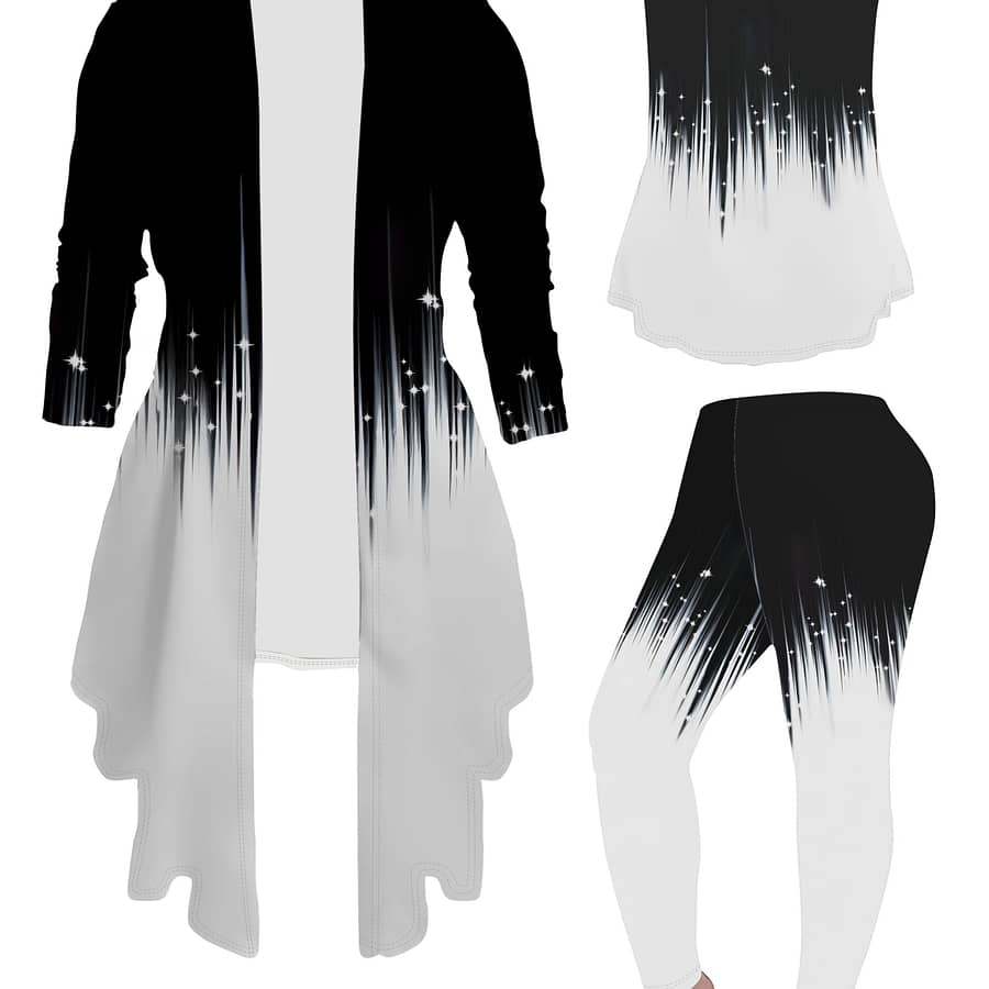 Women’s 3pcs Set Elegant Polyester Knit Fabric Outfit With All-, Crew Neck Top, Cardigan, And Pants, Fashionable Contrast, For Clothing Shop Online at Dubai Trades 2