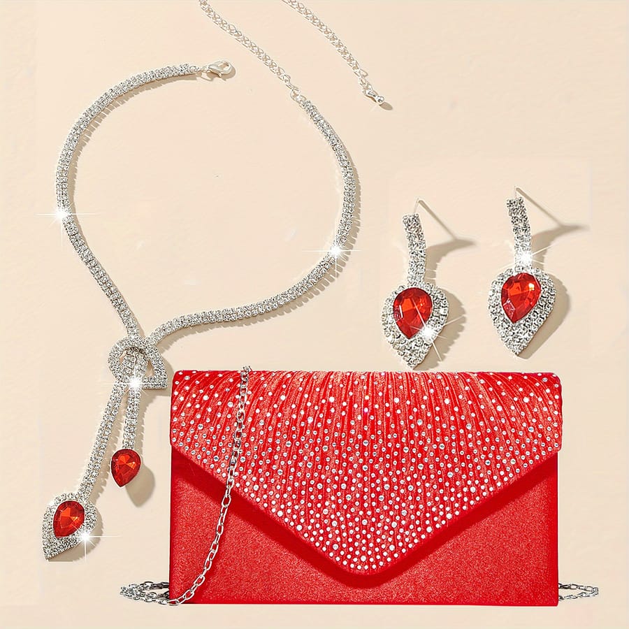 Women’s Handbag Party Glitter Handbag, Detachable Chain, For Weddings And Parties Clothing, Shoes & Jewelry Shop Online at Dubai Trades 2