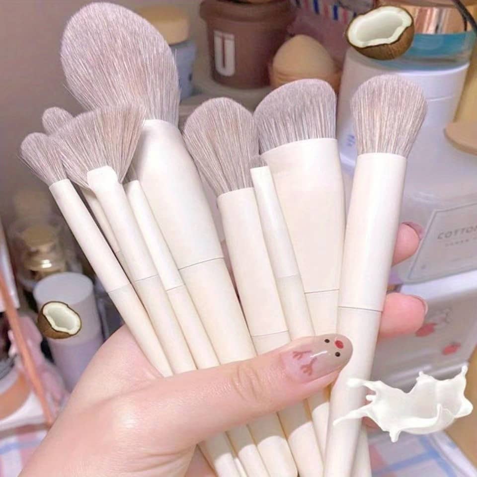 10pcs Soft Fluffy Makeup Brushes Set Kit For Foundation Eye Shadow Concealer Blush Brush Skin Friendly Makeup Tools Ideal For Makeup Beginner Students Beauty & Personal Care Shop Online at Dubai Trades 2