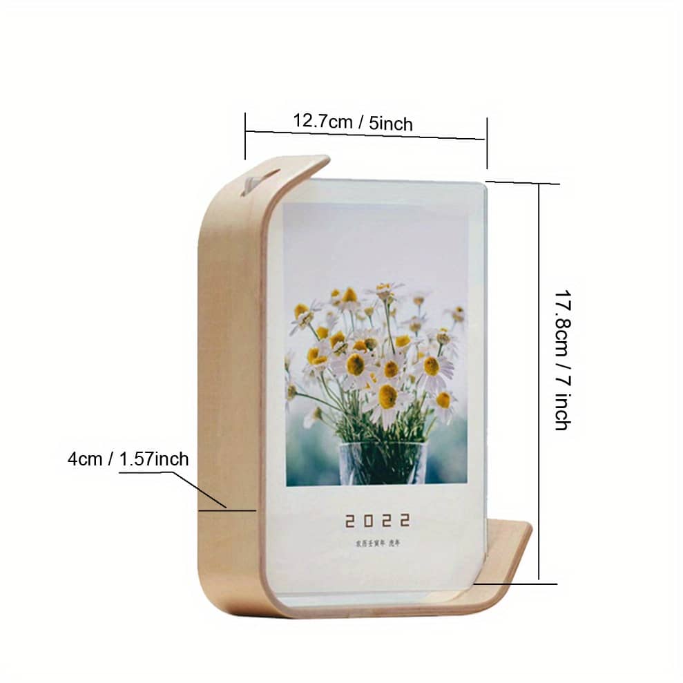 Contemporary Wooden Photo Frame With Acrylic Display, Vertical Rectangle, Ideal For Wedding Party Picture Decor, & Calendar Diy Frame, Wedding Decorations Home & Kitchen Shop Online at Dubai Trades 2