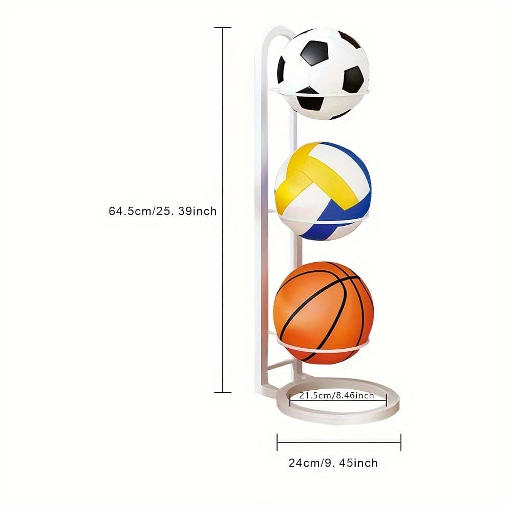 Fashion Basketball Storage Rack, Sports Ball Holder Display Rack For Soccer, Basketball, Volleyball & Soccer Accessories Shop Online at Dubai Trades 2